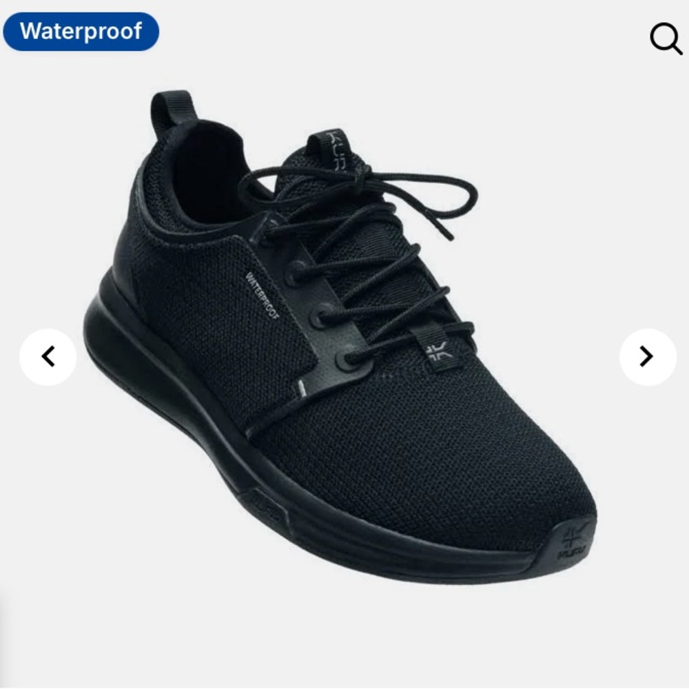 KURU ATOM Waterproof Women's Black Sneakers size 9M